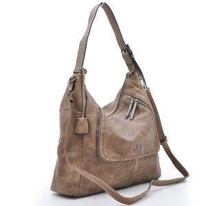 Borsa YY Coveri donna lucida mono manico hobo elegante sacco shopping zip grande