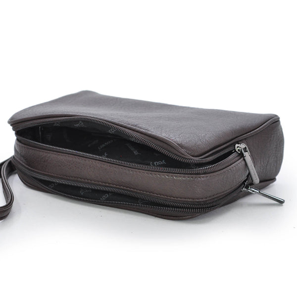 COVERI  tessuto nylon rigido uomo 2in1 multitasche Pochette a Mano Da Polso