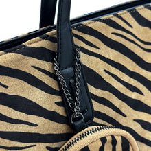 Carica l&#39;immagine nel visualizzatore di Gallery, Borsa donna shopping fantasia leopardata tigrata animalier sportiva capiente new