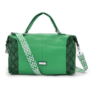 Borsa firmata CHARRO donna bauletto ricamata multicolore pelle pizzo morbida