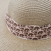 Carica l&#39;immagine nel visualizzatore di Gallery, Cappello DIVA in paglia donna modello panama Floppy Hat morbido fiocco Boater
