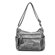 Carica l&#39;immagine nel visualizzatore di Gallery, Borsa firmata  Sweet Years 5 multi tasche capiente donna zip tracolla fantasia