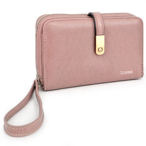 Portafoglio Donna Grande TRIFOLD Cerniera Zip Portamonete carte credito coveri