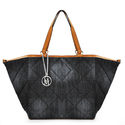 Borsa donna tracolla shopping jeans grande spalla shop grande capiente nuova