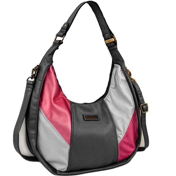 Borsa hobo sacco CHARRO spalla secchio capiente donna tracolla MULTICOLORE nuova