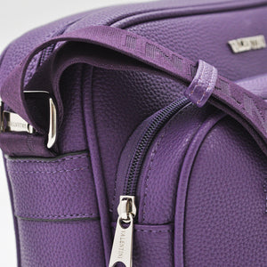 Borsa tracolla giornaliera Valentini casual grande capiente multi tasche viola