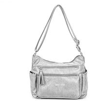 Carica l&#39;immagine nel visualizzatore di Gallery, Borsa firmata  Sweet Years 5 multi tasche capiente donna zip tracolla fantasia