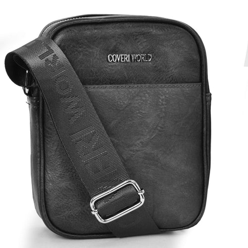 Borsello uomo moda tracolla borsa pelle lavoro vintage casual retro marrone nero