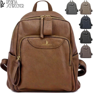 zainetto firmato Regina Schrecker donna tasche cerniere donna pelle casual