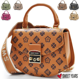 Borsa firmata sweet years borsetta rigida piccola donna tracolla scritte piccola