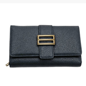 Portafoglio gm tasche pelle elegante donna pelle carte cerniera trifold vintage