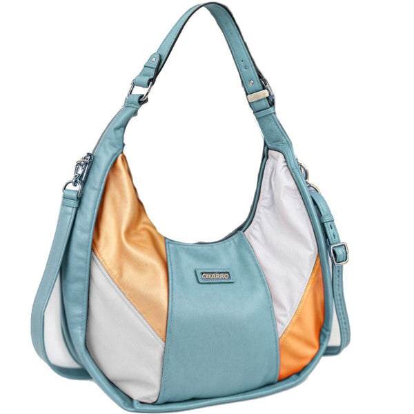 Borsa hobo sacco CHARRO spalla secchio capiente donna tracolla MULTICOLORE nuova