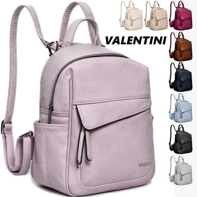 VALENTINI zaino 2024 pelle donna tante zip multi tasche casual capiente ART.934