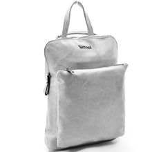 Carica l&#39;immagine nel visualizzatore di Gallery, COVERI 2in1 borsa zaino pelle donna sportivo tante zip cuoio casual passeggio