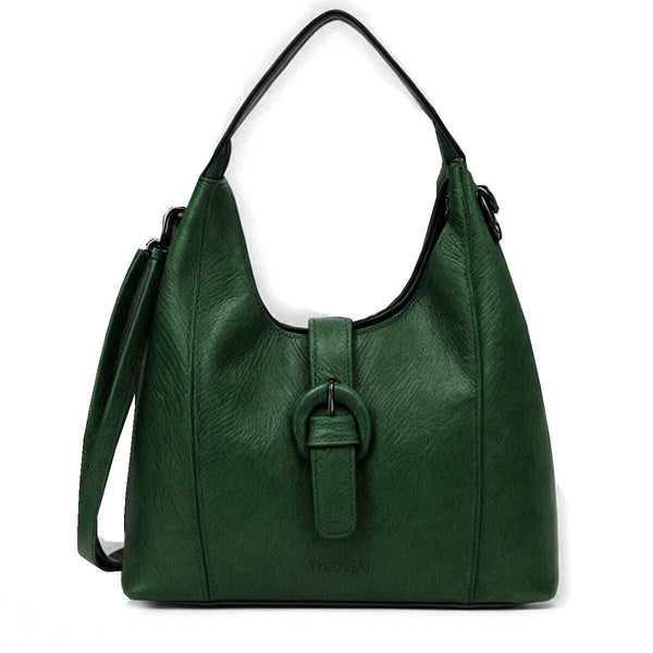 Borsa donna yyCOVERI vintage pelle morbida sacco casual spalla grande tracolla