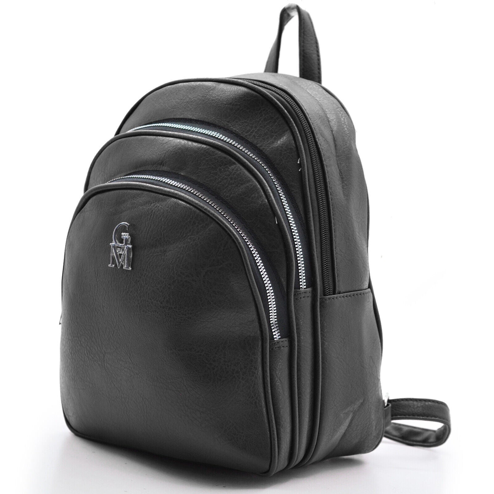 Zaino zainetto pelle donna sportivo tante zip cuoio casual passeggio t