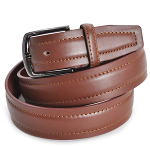 Cintura Cinta Uomo 4cm Cuoio Casual Classica Accorciabile foderata in Vera Pelle