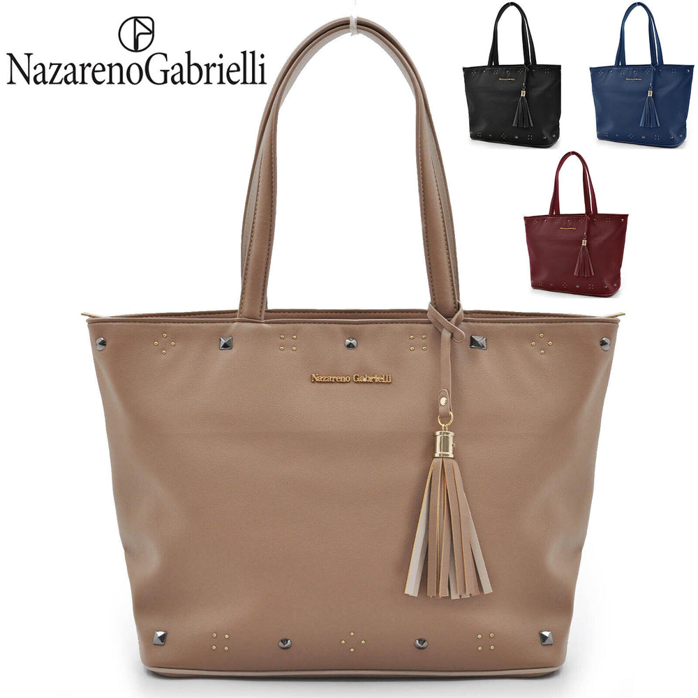 Borsa Nazareno Gabriele SPALLA SHOPPING moda firmata donna pelle particolare