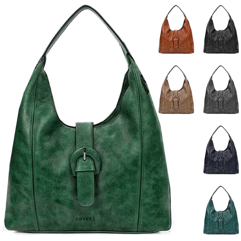 mono manico borsa donna sacco coveri bottone sicura capiente elegante colorata