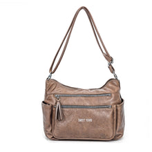 Carica l&#39;immagine nel visualizzatore di Gallery, Borsa firmata  Sweet Years 5 multi tasche capiente donna zip tracolla fantasia