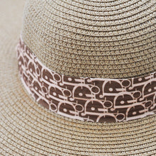 Carica l&#39;immagine nel visualizzatore di Gallery, Cappello DIVA1 in paglia donna modello panama Floppy Hat morbido fiocco Boater