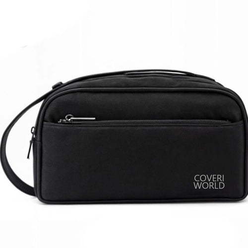 COVERI  tessuto nylon rigido uomo 2in1 multitasche Pochette a Mano Da Polso