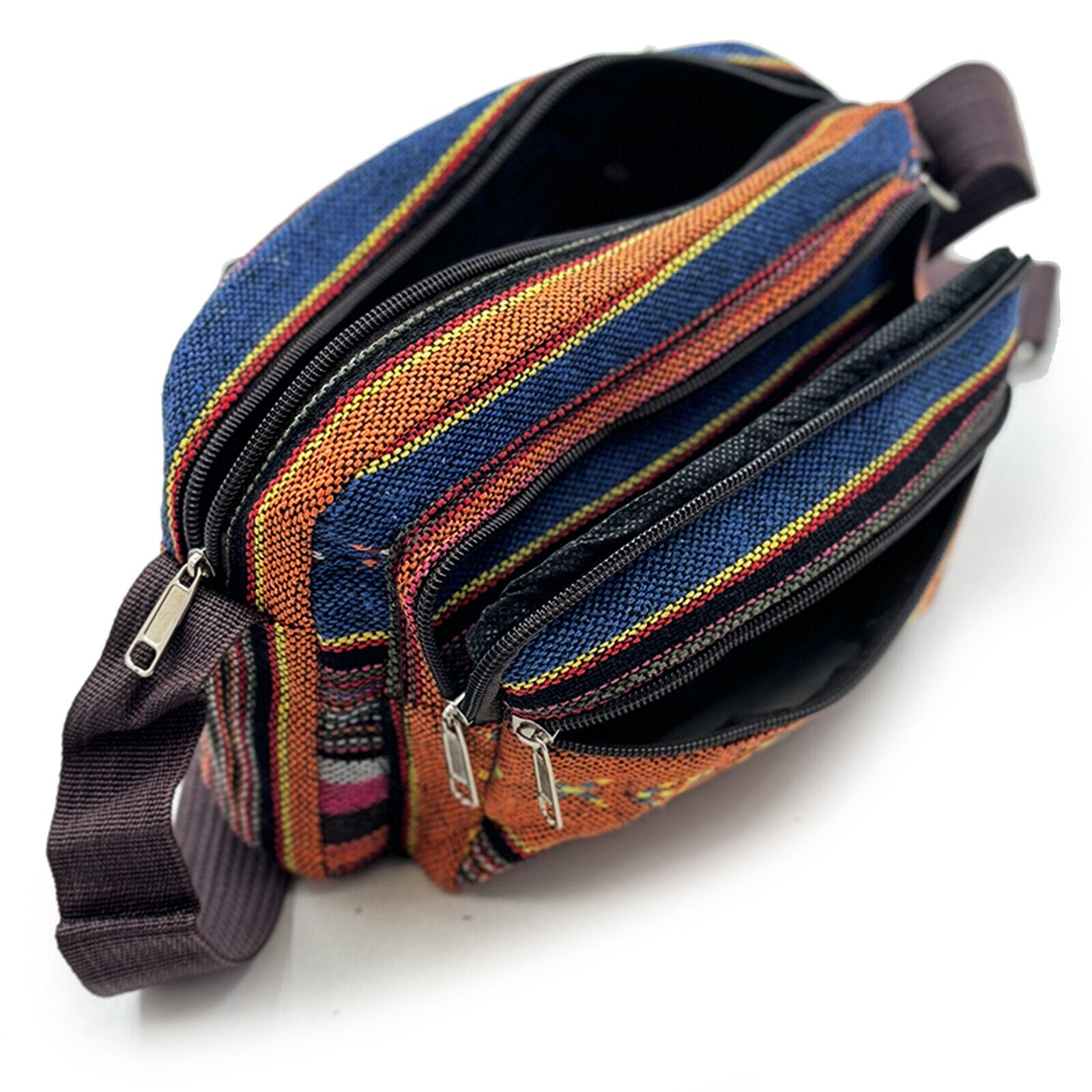 BORSA TRACOLLA PICCOLA Tracollina Tonda Cotone Gufo Etnico Thailandia EUR 14,00 - IT - Foto 11