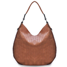 Carica l&#39;immagine nel visualizzatore di Gallery, Borsa donna GM grande pelle monospalla sacco hobo tracolla borchie capiente rosa