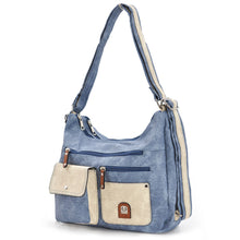 Carica l&#39;immagine nel visualizzatore di Gallery, 3in1 Borsa trasformabile in zaino HERISSON spalla hobo sacco donna tracolla moda