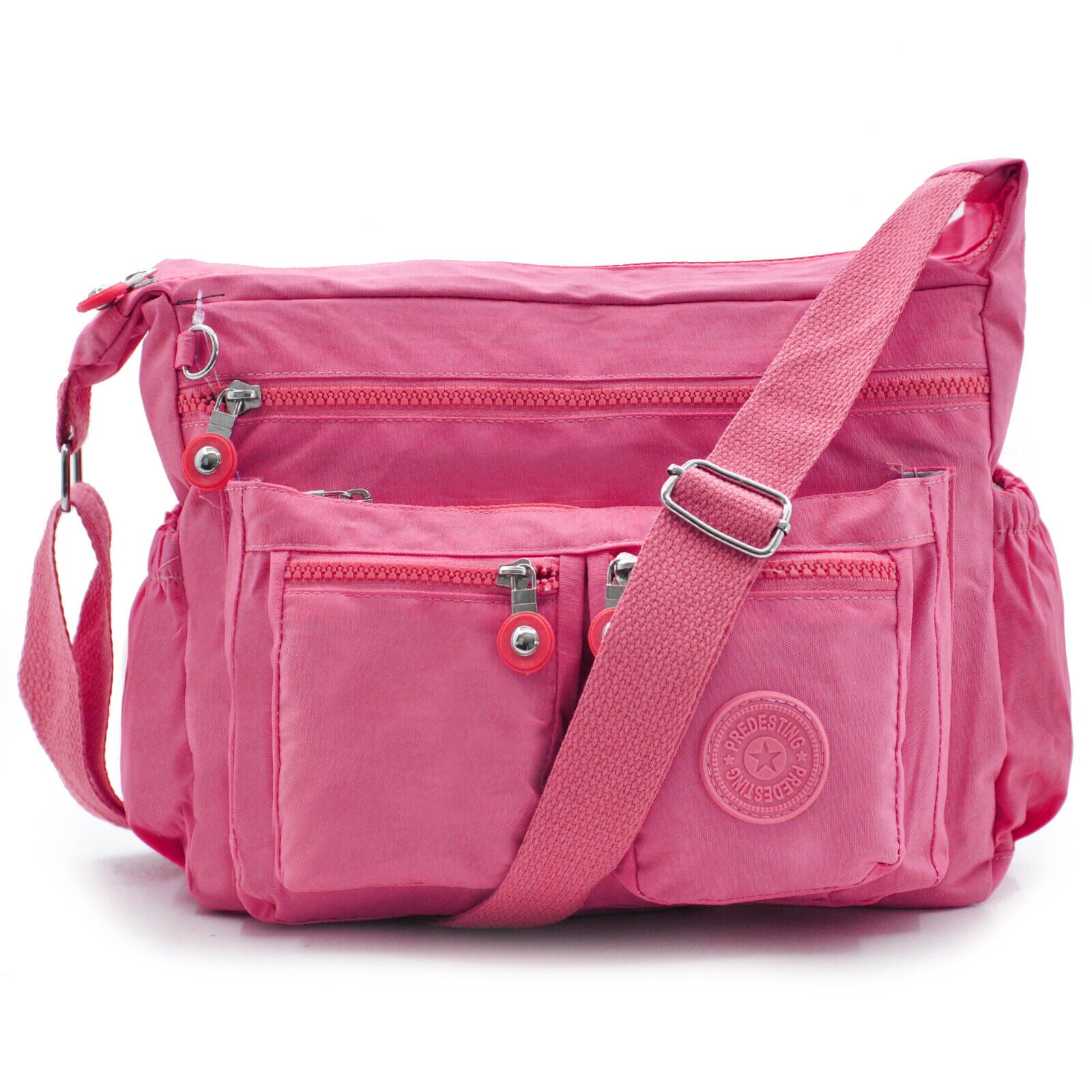 Borsa A Tracolla Aucuu In Nylon Retrò Anni '90 - Pochette Donna Classica Con Chiusura A Zip - Foto 6