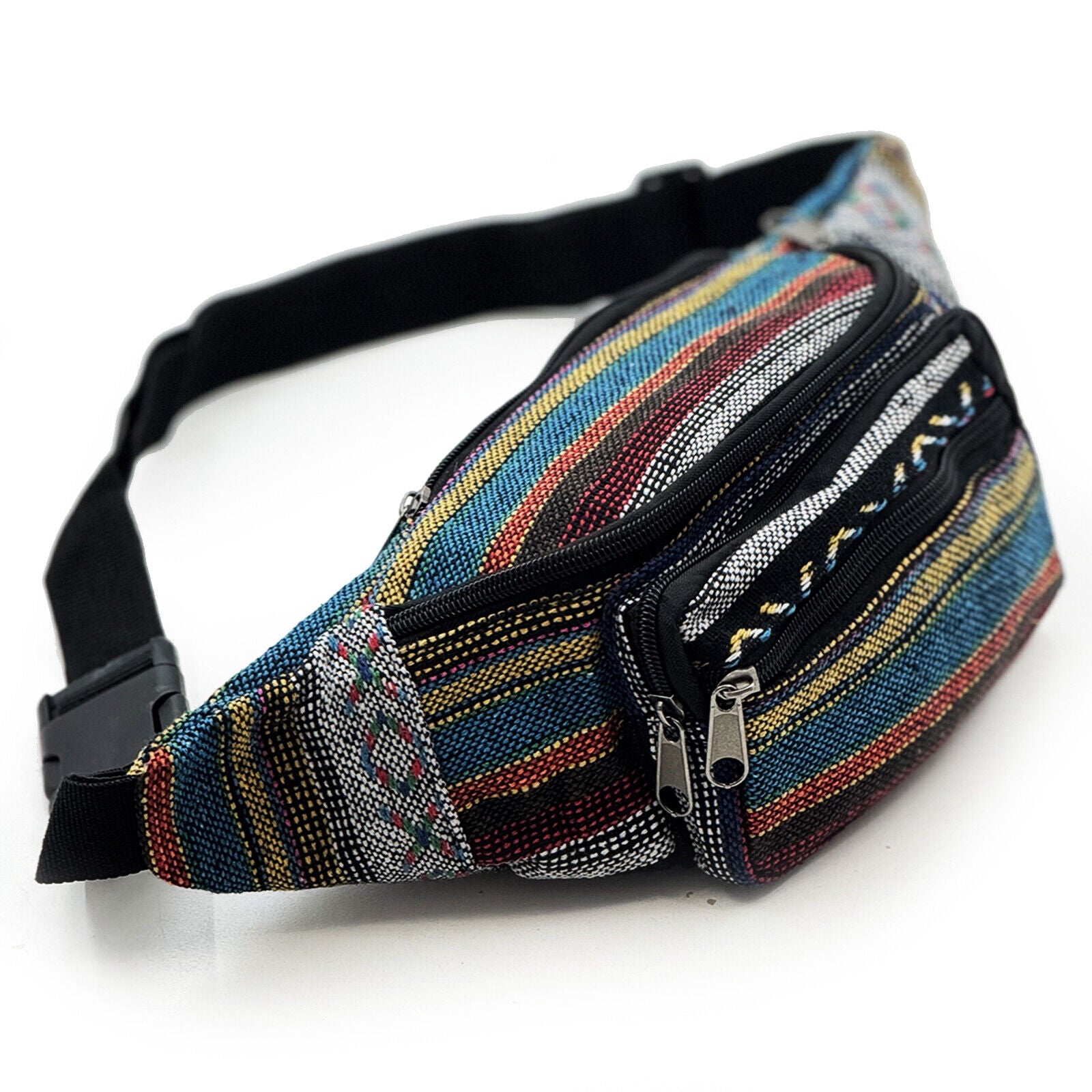 Marsupio etnico sportivo vita borsa lavoro casual corsa cintura tessut