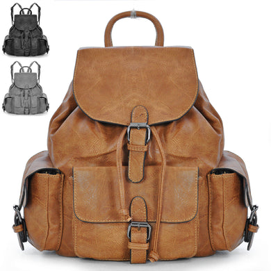 Zaino zainetto GM nuovo pelle donna uomo tasche nuovo tante zip casual passeggio