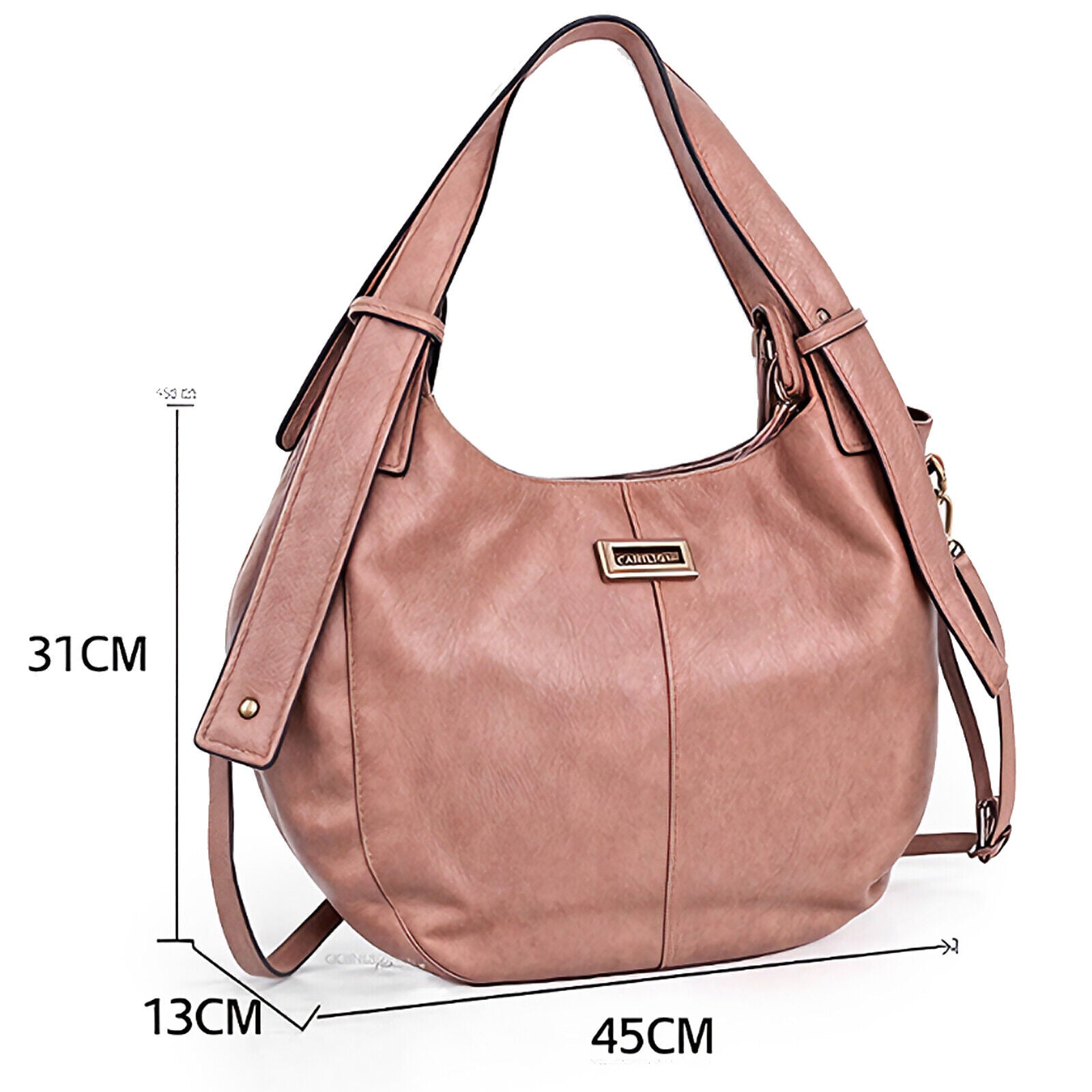 Borsa donna CHARRO grande pelle spalla sacco hobo riccio tracolla colorata nuova