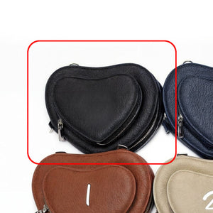 Borsa firmata forma CUORE borsetta multi tasche donna tracolla capiente piccola