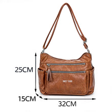 Carica l&#39;immagine nel visualizzatore di Gallery, Borsa firmata  Sweet Years 5 multi tasche capiente donna zip tracolla fantasia