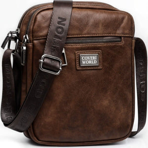 borsellino Borsello Coveri VINTAGE Uomo ECO Pelle Borsa  Tracolla Spalla Cel
