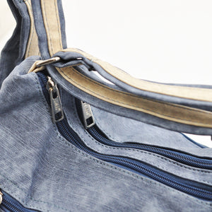 Zaino HERISSON bicolore in pelle lavorata giornaliero donna moda leggere capient