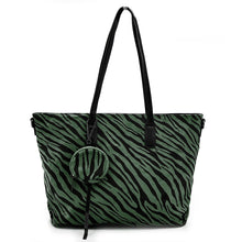 Carica l&#39;immagine nel visualizzatore di Gallery, Borsa donna shopping fantasia leopardata tigrata animalier sportiva capiente new