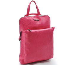 Carica l&#39;immagine nel visualizzatore di Gallery, COVERI 2in1 borsa zaino pelle donna sportivo tante zip cuoio casual passeggio