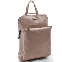 Carica l&#39;immagine nel visualizzatore di Gallery, COVERI 2in1 borsa zaino pelle donna sportivo tante zip cuoio casual passeggio