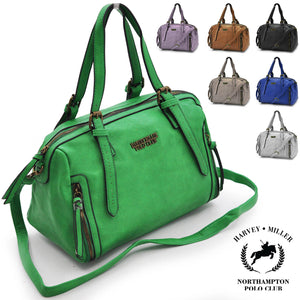 Borsa bauletto donna firmata Polo club pelle baule semplice nuova tracolla nuova