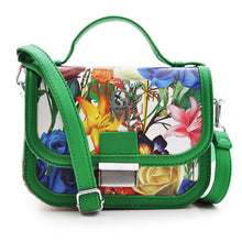 Carica l&#39;immagine nel visualizzatore di Gallery, GM borsetta tracolla donna nuova fantasia fiorata fiori piccola elegante nuova
