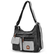 Carica l&#39;immagine nel visualizzatore di Gallery, 3in1 Borsa trasformabile in zaino HERISSON spalla hobo sacco donna tracolla moda