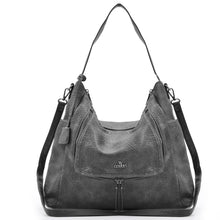 Carica l&#39;immagine nel visualizzatore di Gallery, Borsa YY Coveri donna lucida mono manico hobo elegante sacco shopping zip grande