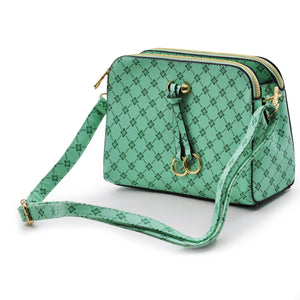 Borsa borsetta ecopelle donna tracolla fantasia multi tasche ragazza sportiva