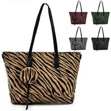 Carica l&#39;immagine nel visualizzatore di Gallery, Borsa donna shopping fantasia leopardata tigrata animalier sportiva capiente new