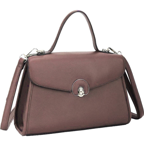 Borsa top qualitá borsetta bottone donna tracolla passeggio capiente elegante