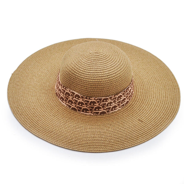 Cappello DIVA1 in paglia donna modello panama Floppy Hat morbido fiocco Boater