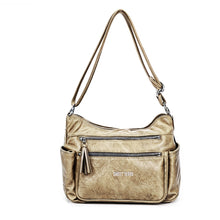 Carica l&#39;immagine nel visualizzatore di Gallery, Borsa firmata  Sweet Years 5 multi tasche capiente donna zip tracolla fantasia