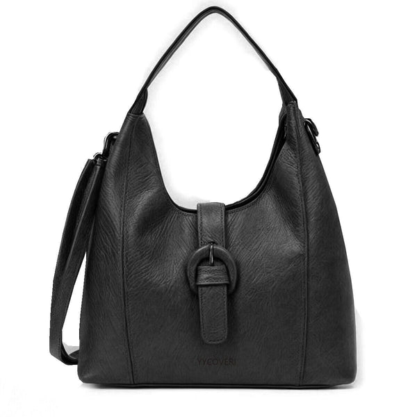Borsa donna yyCOVERI vintage pelle morbida sacco casual spalla grande tracolla